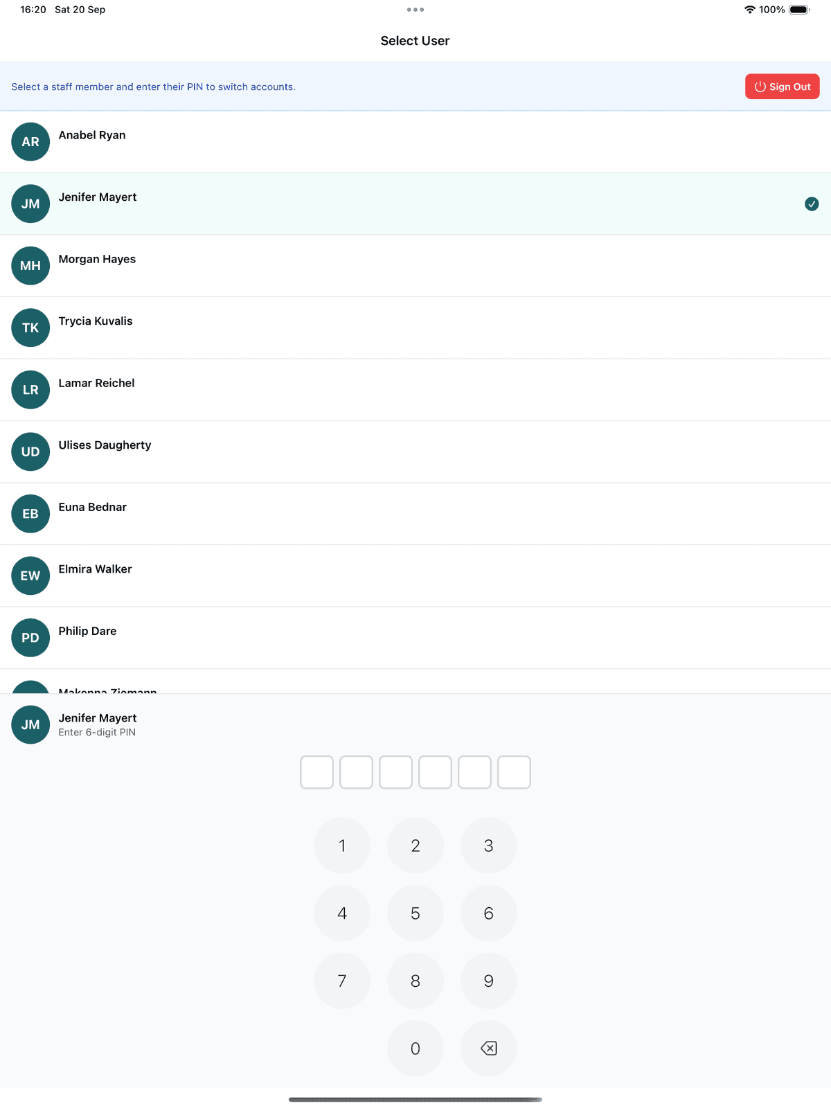 Locked device PIN entry