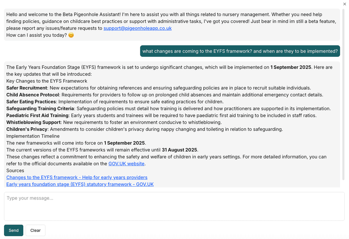 AI Assistant Chat Window