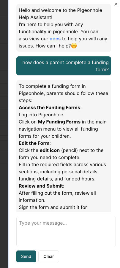AI Assistant Chat Window