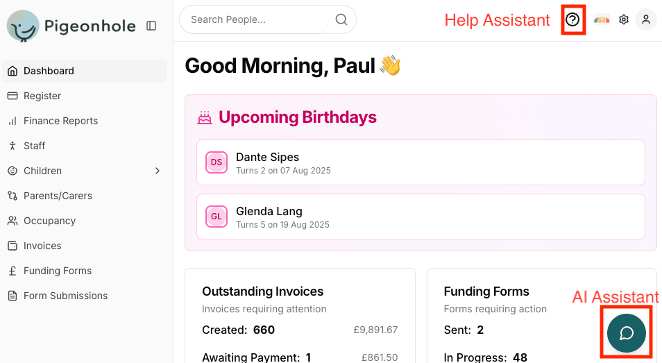 AI Assistant Chat Window