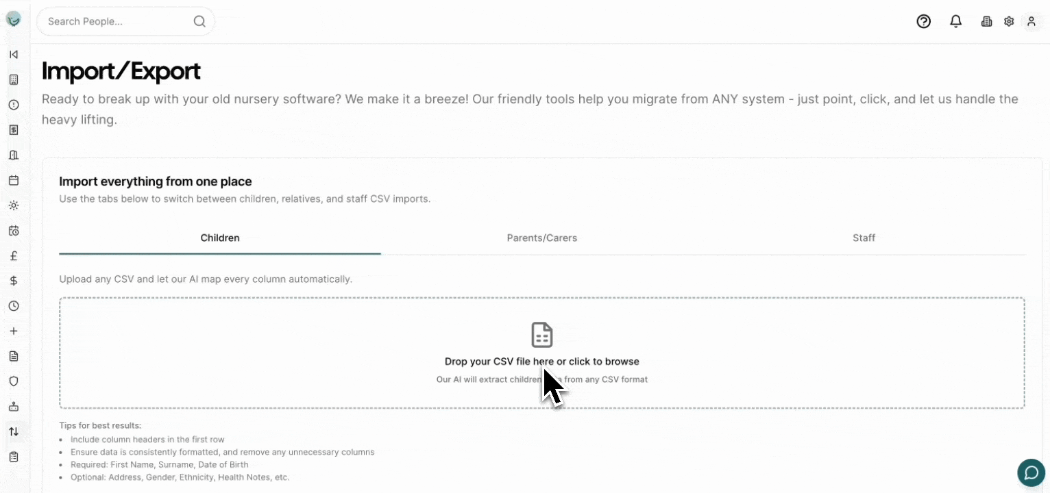Review Imported Data