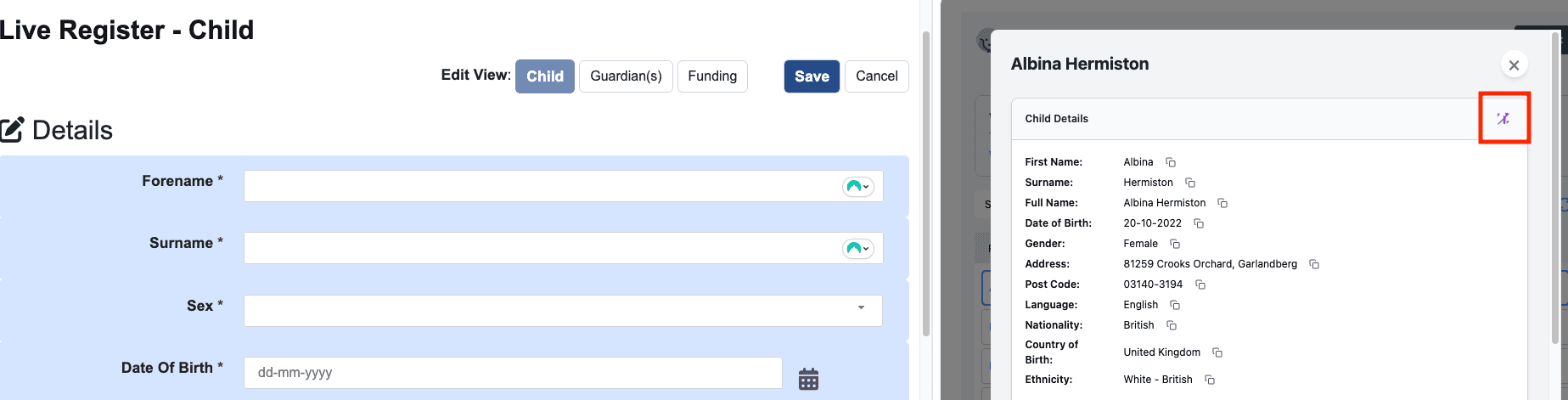 Intelligent Auto-Fill Wand Icon