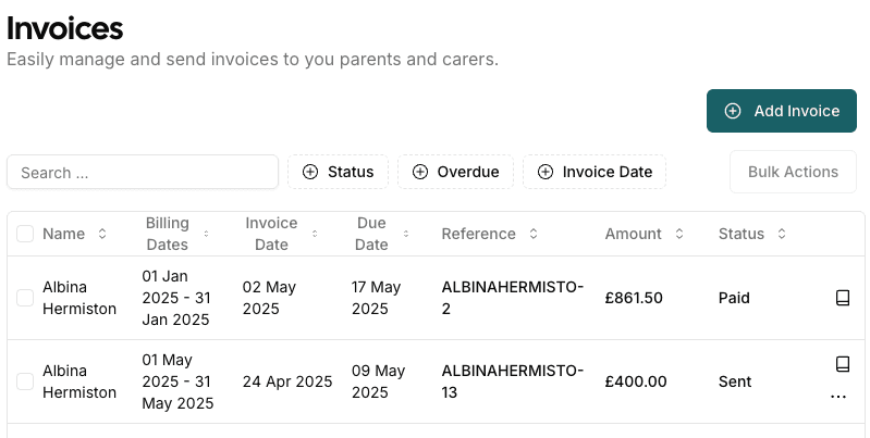Payment Reconciliation